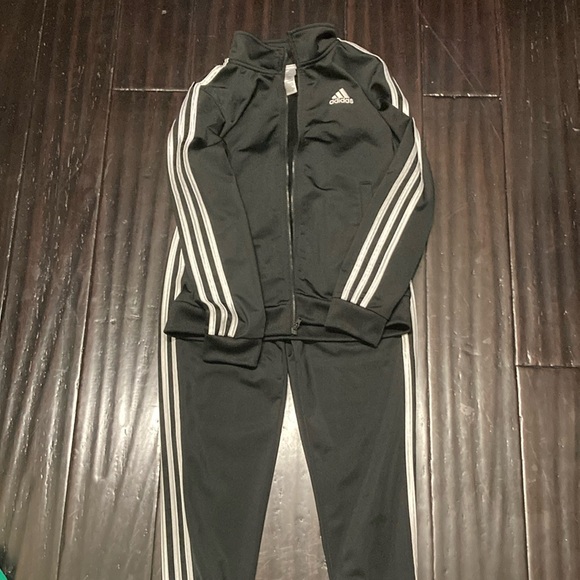 Adidas Black Track Jacket and Joggers - Picture 1 of 13